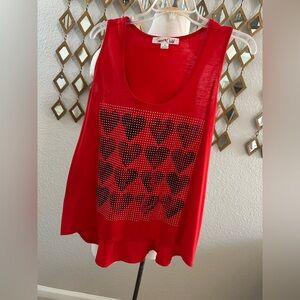 Red Bling 💎 Tank Top 🖤